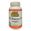 Natural Factors Hi Potency B Complex Front View
