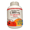Natural Factors Vitamin C 500 mg Front View Four Mixed Fruit Flavors