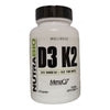 NutraBio D3 5000 IU and K2 180 mcg Front View