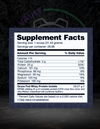 NutraBio Grass Fed Whey Protein Isolate Supplement Facts
