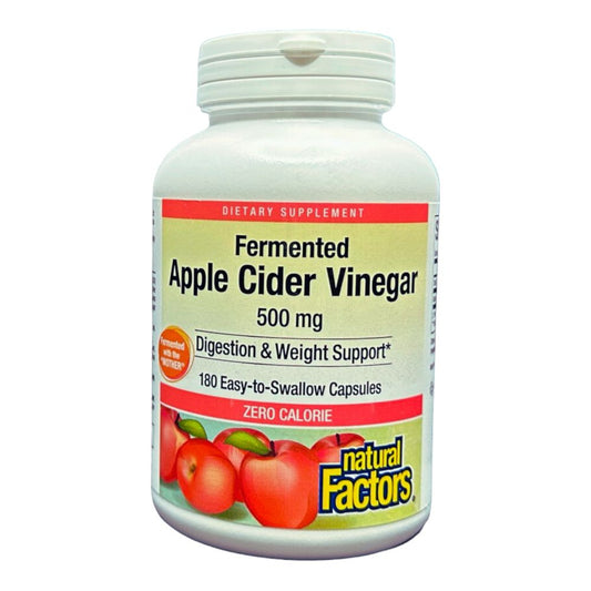 NATURAL FACTORS - APPLE CIDER VINEGAR - 500MG - The Vault