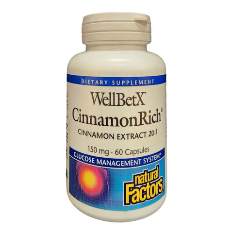 NATURAL FACTORS - CINNAMONRICH - CINNAMON EXTRACT - The Vault