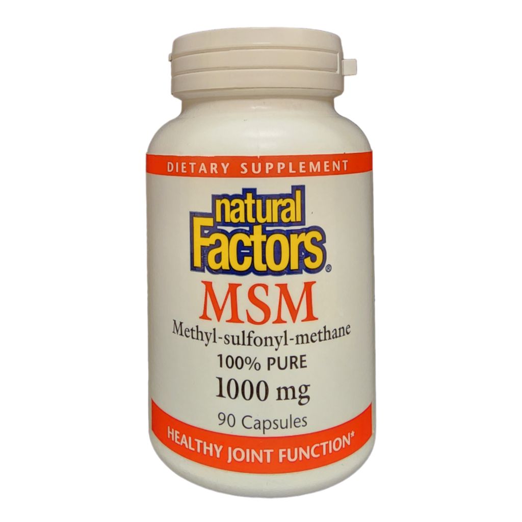 NATURAL FACTORS - MSM 1000 mg CAPSULES - The Vault