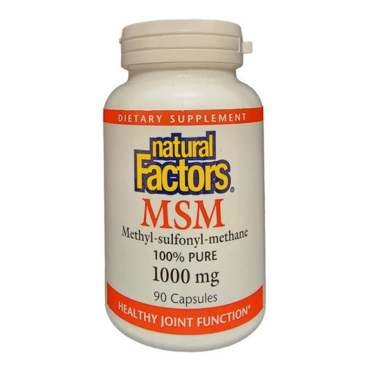 NATURAL FACTORS - MSM 1000 mg CAPSULES - The Vault