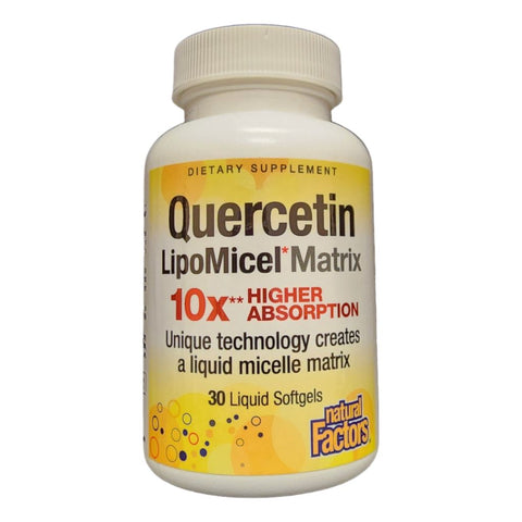 NATURAL FACTORS - QUERCETIN LIPOMICEL - MATRIX HIGHER ABSORBTION - The Vault