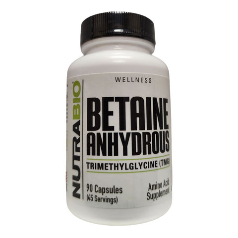 NUTRABIO - TMG (BETAINE ANHYDROUS) 500MG - The Vault