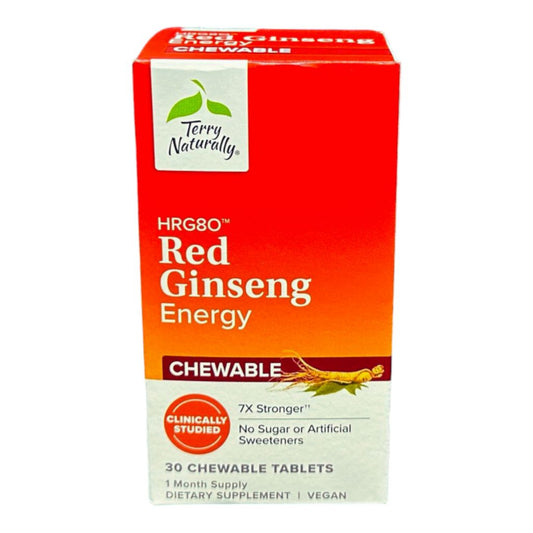 TERRY NATURALLY - HRG80 RED GINSENG ENERGY (CHEWABLE) - The Vault