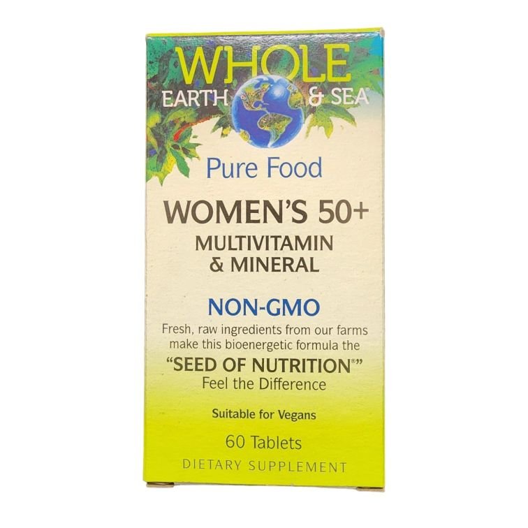 WHOLE EARTH & SEA - WOMEN'S 50+ - MULTIVITAMIN & MINERAL - The Vault