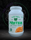 Black Magic Plant-Source 100% Vegan Protein - Keto, Low Sugar, Dairy Free Protein - Pre/Post Workout - PEANUT BUTTER - 20g Protein - 2 LB